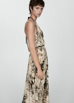 Vestido plisado animal print pra Mujer por 13.99€