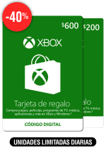 Tarjeta de $800 para Xbox por $480 en Claners