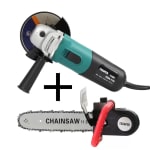 Kit com Motosserra TSKSE-01 + Esmerilhadeira Lixadeira da Tssaper - R$ 230,47