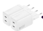 2 Stuks 4smarts PD Plug Dual USB-C GaN Snellader 45W voor €16,95 bij ibood