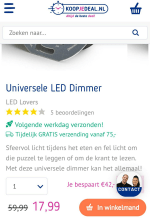 universele Led Dimmer €17,99 alleen vandaag €9,73