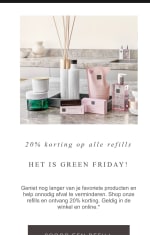 20% korting op refills van Rituals