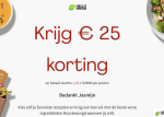 25 euro Korting op je eerste HelloFresh box.
