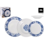 La Mediterránea Vajilla Redonda de 12 Piezas Alcora por 14,99€