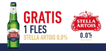 Gratis fles Stella Artois 0,0% via 100% cashback