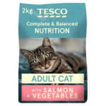 Collect a complete and nutritional cat biscuits salmon and vegetables 2kg from Tesco Bradford for only £0.70