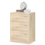 Dormidan Mesita de noche 3 cajones MH3, guías metálicas por 27,87€