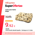 Cama de Mascota Loneta Beige 50x34cm