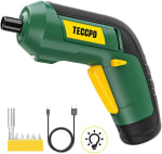 Oferta de Amazon 16,99€ Atornillador Eléctrico InalámbricoTECCPO-TDSC03P