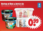 Ben &Jerry en Hertog ijs voor maar €0,99