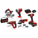 Pack de 5 outils sans fil Einhell de 18V 4Ah + 5,2Ah à 449€