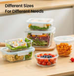 3-delige set glazen voorraaddozen met koeltas en bestek voor €11,99 bij Ochama