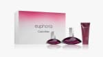 Coffret Euphoria + Porte carte CK + Lait corporel à 51,50€