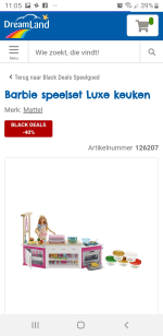 Barbie speelset Luxe keuken barbie