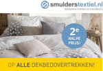 2e dekbedovertrek voor de halve prijs bij Smulderstextiel