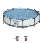 Piscina Desmontable Tubular Bestway Steel Pro Max 366x76 cm con Depuradora Cartucho 1.249 L/H