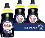 Verzorg Zwarte Pracht: Robijn Black Velvet Krachtige Vloeibare Wasmiddel - 2 x 34 Wasbeurten. Ontdek de Voordelige Verpakking voor Donkere en Zwarte Was!