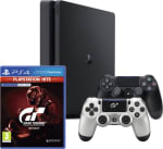 PlayStation 4 Slim bundel 500GB + Gran Turismo GT Sport + 2 Wireless Dualshock 4 V2 Controllers