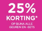 25% korting op bijna alle geuren en geurensets