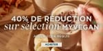 40% de réduction sur une sélection Myvegan