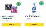 Gratis Spray Don Limpio y Evax Liberty Compresas con La Cuponera (reembolsos)