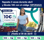 Código Gasolina 3 veces para obtener 10€ con Bipdrive
