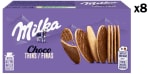 8 Paquetes de Galletas Milka Choco Finas con Chocolate Leche de los Alpes 126g por 10.4€