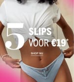 5 slips voor €19 bij Hunkemöller