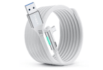 ZYBER Cable de Enlace 5M USB 3.0 a USB C de Alta Velocidad para PC VR y Steam VR por solo 9,99€