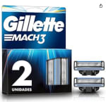 Gillette Mach3 - 2 Repuestos con 3 Hojas por $86 en Amazon