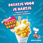 Gratis patatje op Valentijn bij Bram Ladage
