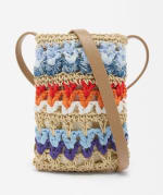 Bolso para móvil efecto rafia por 5,99€.