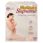 Huggies Supreme Etapa 1 (120 pañales) por $562 en Costco