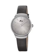 Reloj LOTUS caja de acero inoxidable correa de cuero Gris Mujer por solo 40€