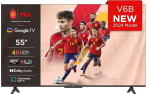 TCL 55V6B 55" 4K Ultra HD, HDR TV, Smart TV Powered by Google TV por 254,15€