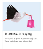 Vraag een gratis Baby Bag aan bij Aldi