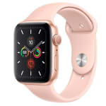 Apple Watch Series 5 Sport 44mm Gold Aluminium (Pink Silicone Strap) voor €324,95