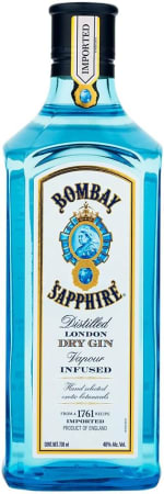 Ginebra Bombay Sapphire Premium Distilled London Dry Gin, 40% vol., 70 cl por 15,23€