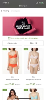 Limango lingerie tot meer dan 90% korting