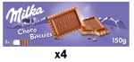 4 Paquetes de Galletas con chocolate Choco Biscuits Milka 150 g. por 6.79€