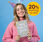 20% korting op bijna alles bij Greetz