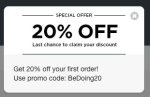 20% korting op alle betalingen via fiverr