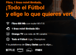 Fibra 600 Mb + 1 línea móvil ilimitada + Orange TV + Todo el Fútbol: Liga. Champions + Cine y Series que tú elijas