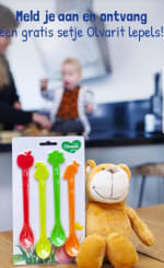 Vraag gratis een setje Olvarit lepels aan