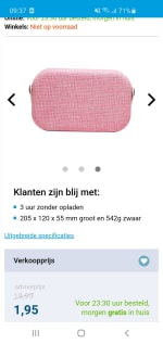 Denver bluetooth speaker (prijsfout?) voor 1.95 euro