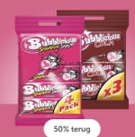 Bubblicious multipack 50% cashback via Tikkie