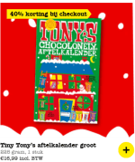 Tonys kalender 40% afgeprijsd, nu maar 10.91