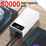 Carregador portátil da PowerBank com carga de 80.000mAh - R$ 136,28