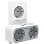 Ladron Enchufes (4000W) con Doble USB y 1 Toma de CA