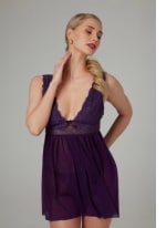 Babydoll & String Lieve - paars voor €19,99 bij Easytoys